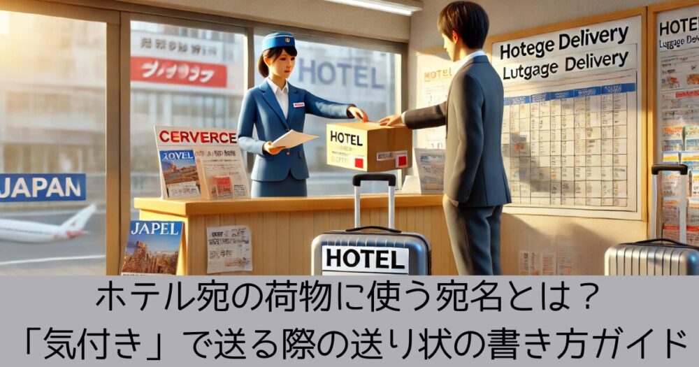 ホテル宛の荷物に使う宛名とは?「気付き」で送る際の送り状の書き方ガイド|るぴなす速報